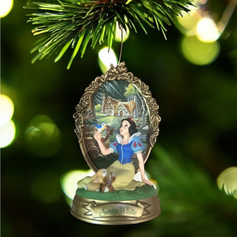 Hallmark Snow White Ornament with Gold and Blue Accents